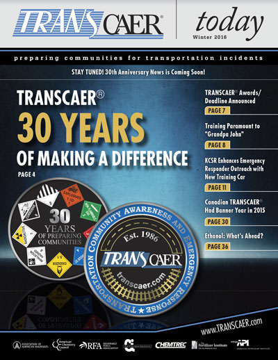 TRANSCAER Today Winter 2016 Cover